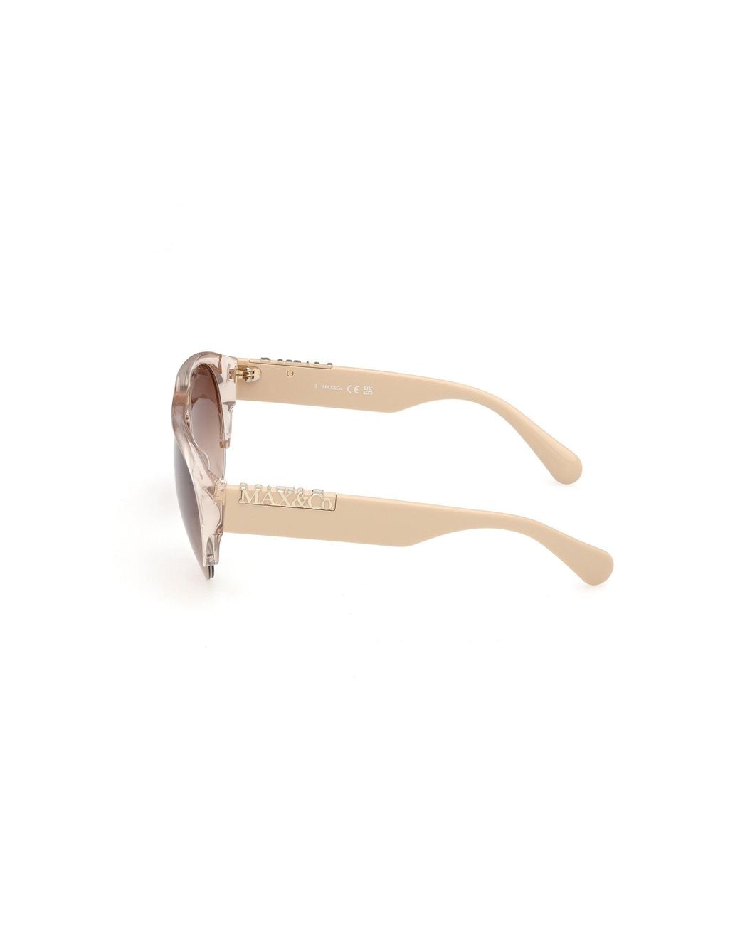 MAX&Co. Black Mo0167 57F Sunglasses Acetate Pilot Normal
