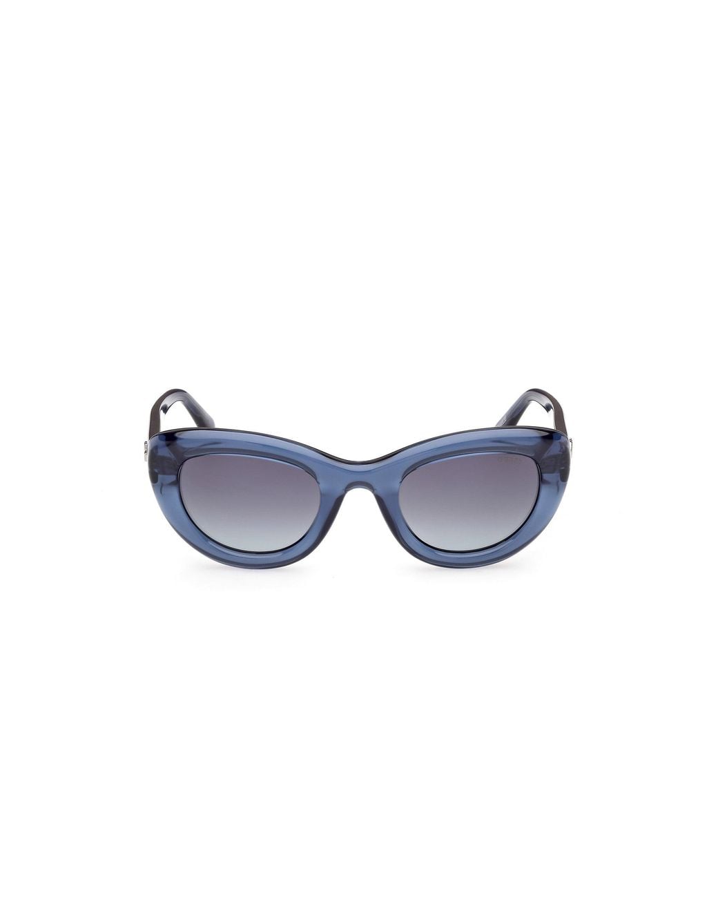 Guess Blue Gu00352 90W Sunglasses Injected Cat Eye Normal