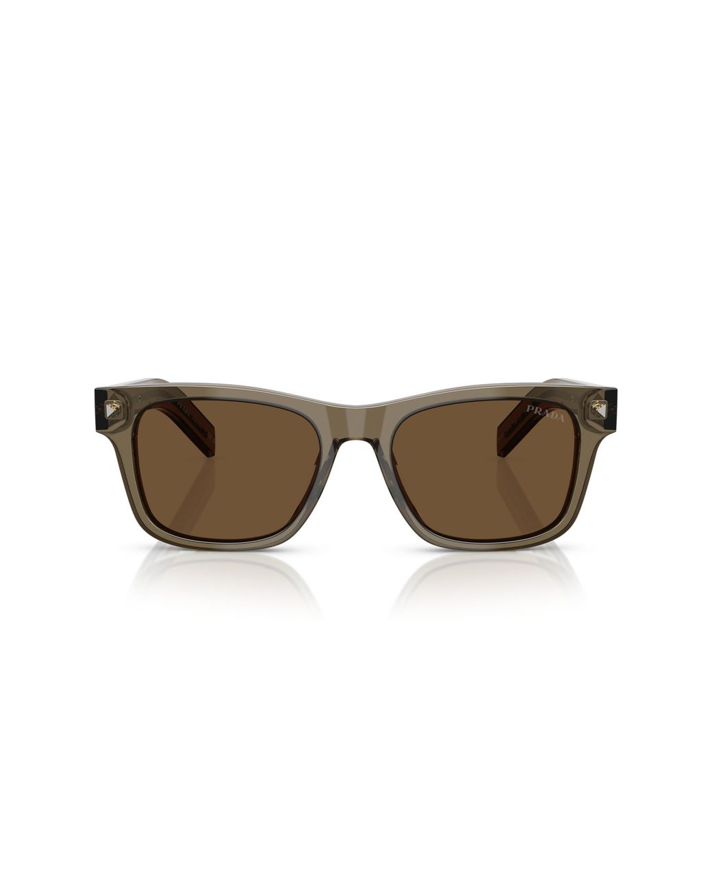 Prada Black Pr A17S 18T70F Sunglasses Acetate Squared Normal for men
