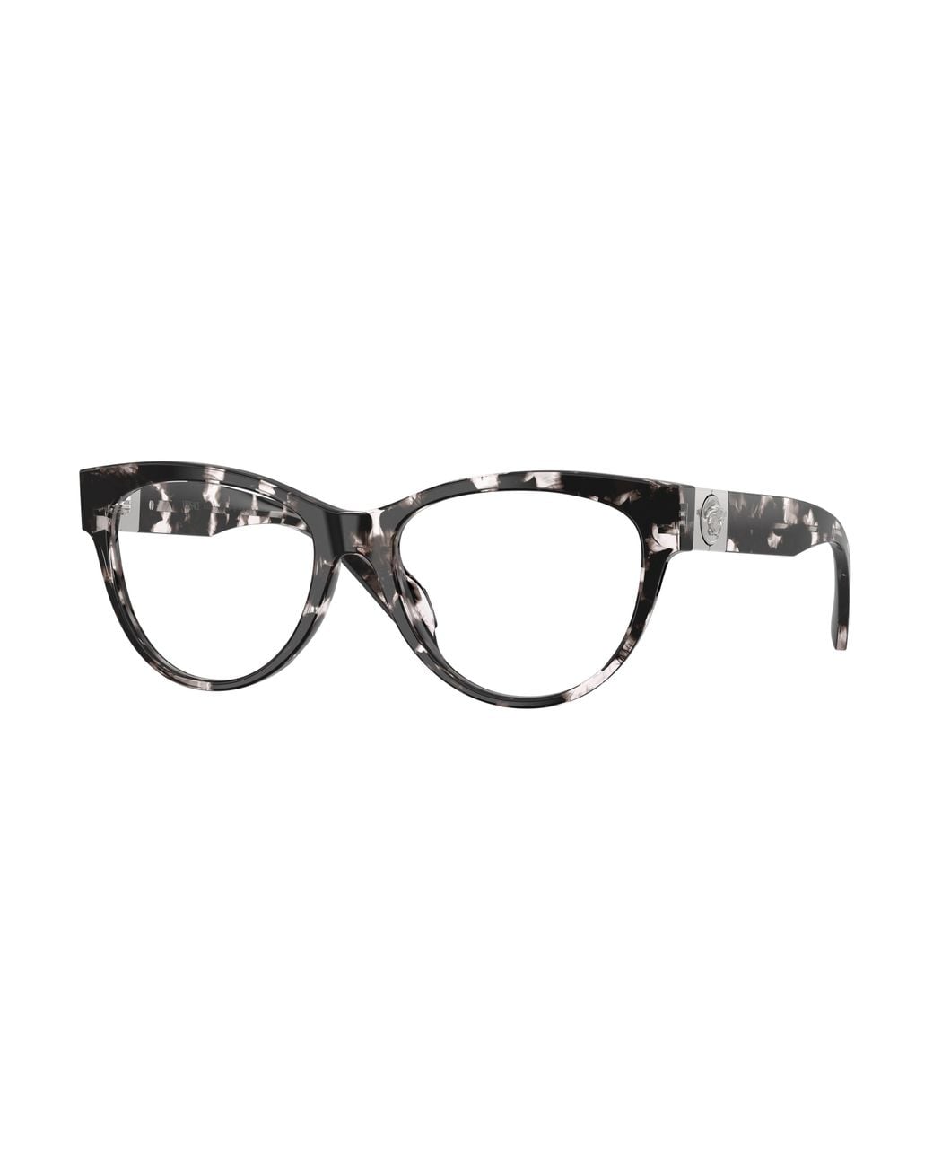Versace Black Ve3402U 5553 Optical Frames Acetate Transparent Cat Eye Normal