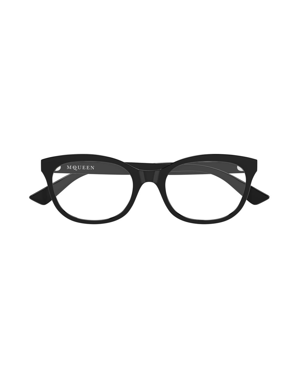 McQueen Black Am0569O 001 Optical Frames Acetate Transparent Cat Eye