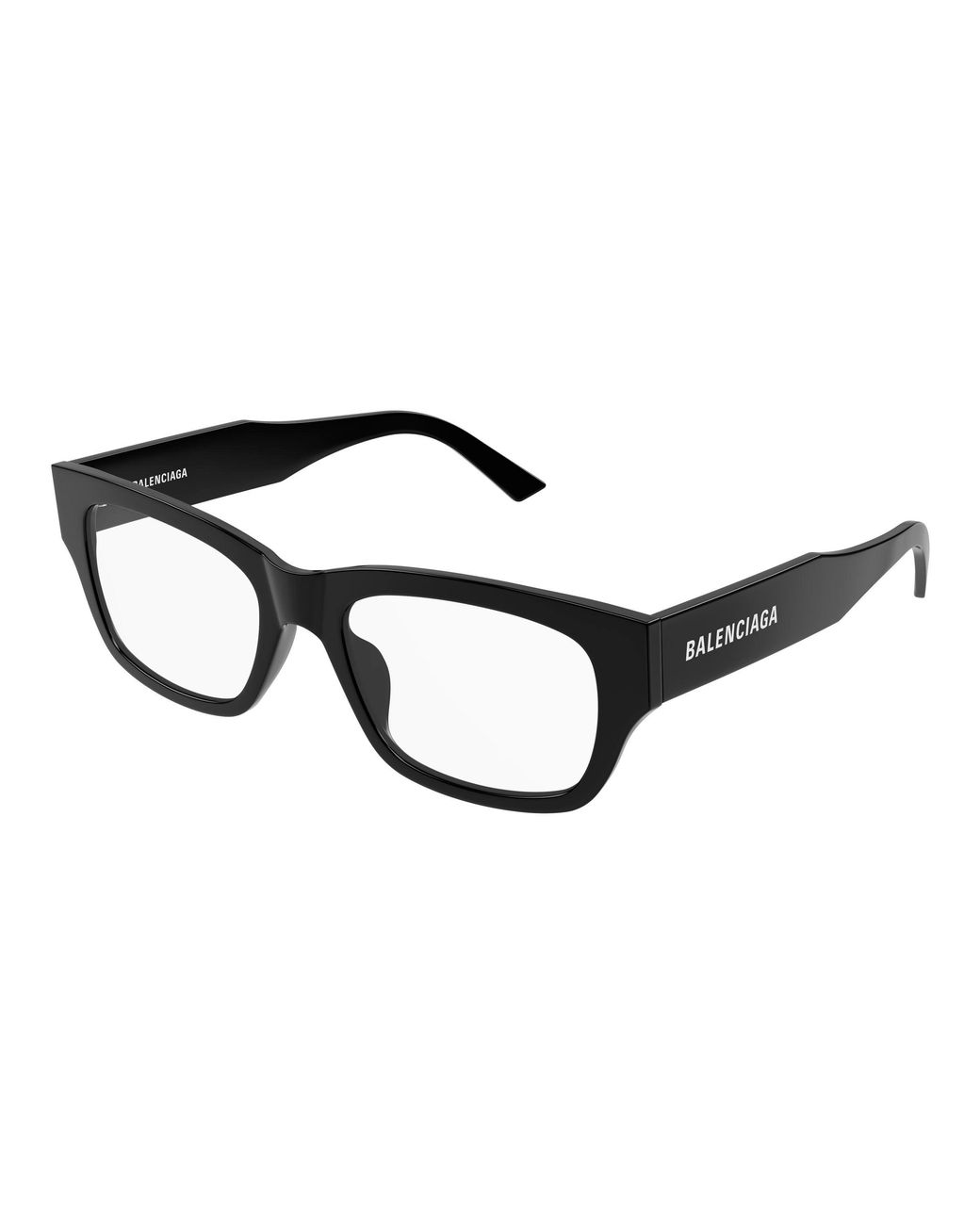Balenciaga Black Bb0450O 001 Optical Frames Acetate Transparent Squared for men