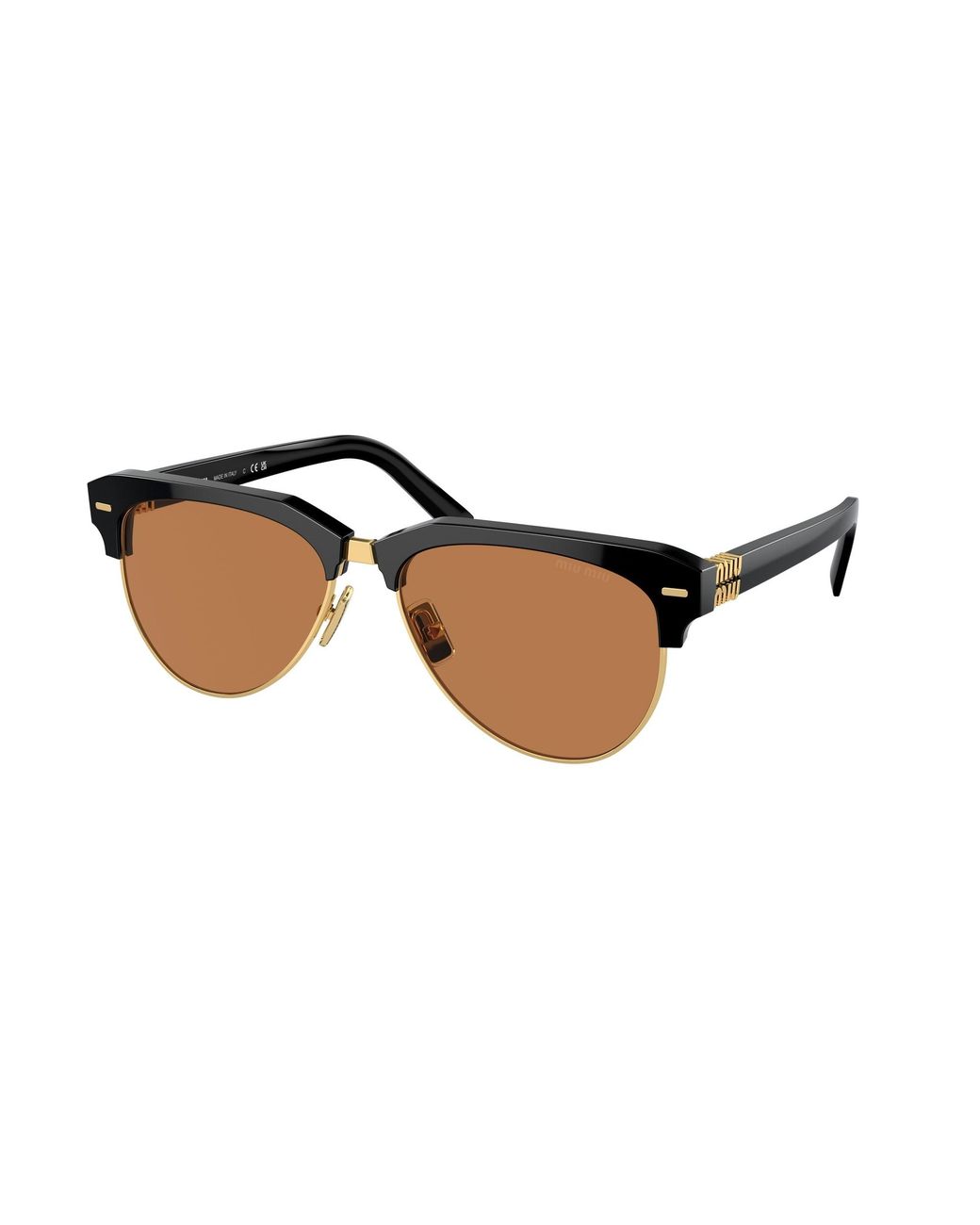 Miu Miu Black Mu 09Zs 1Ab2Z1 Sunglasses Acetate Pilot Normal