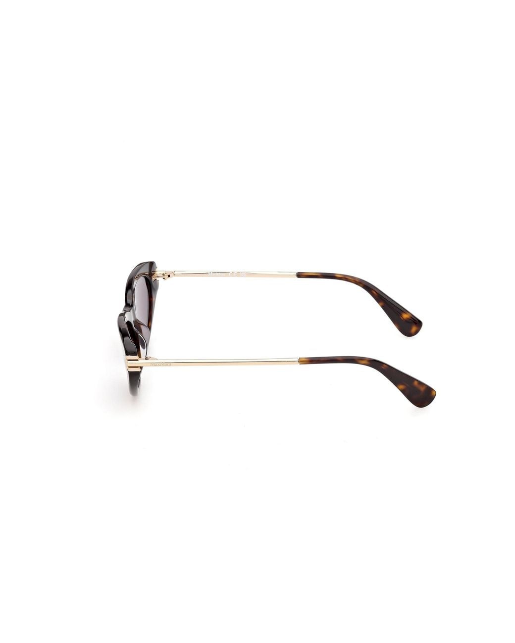 Max Mara Black Mm0214 52A Sunglasses Acetate Smoke Squared Normal