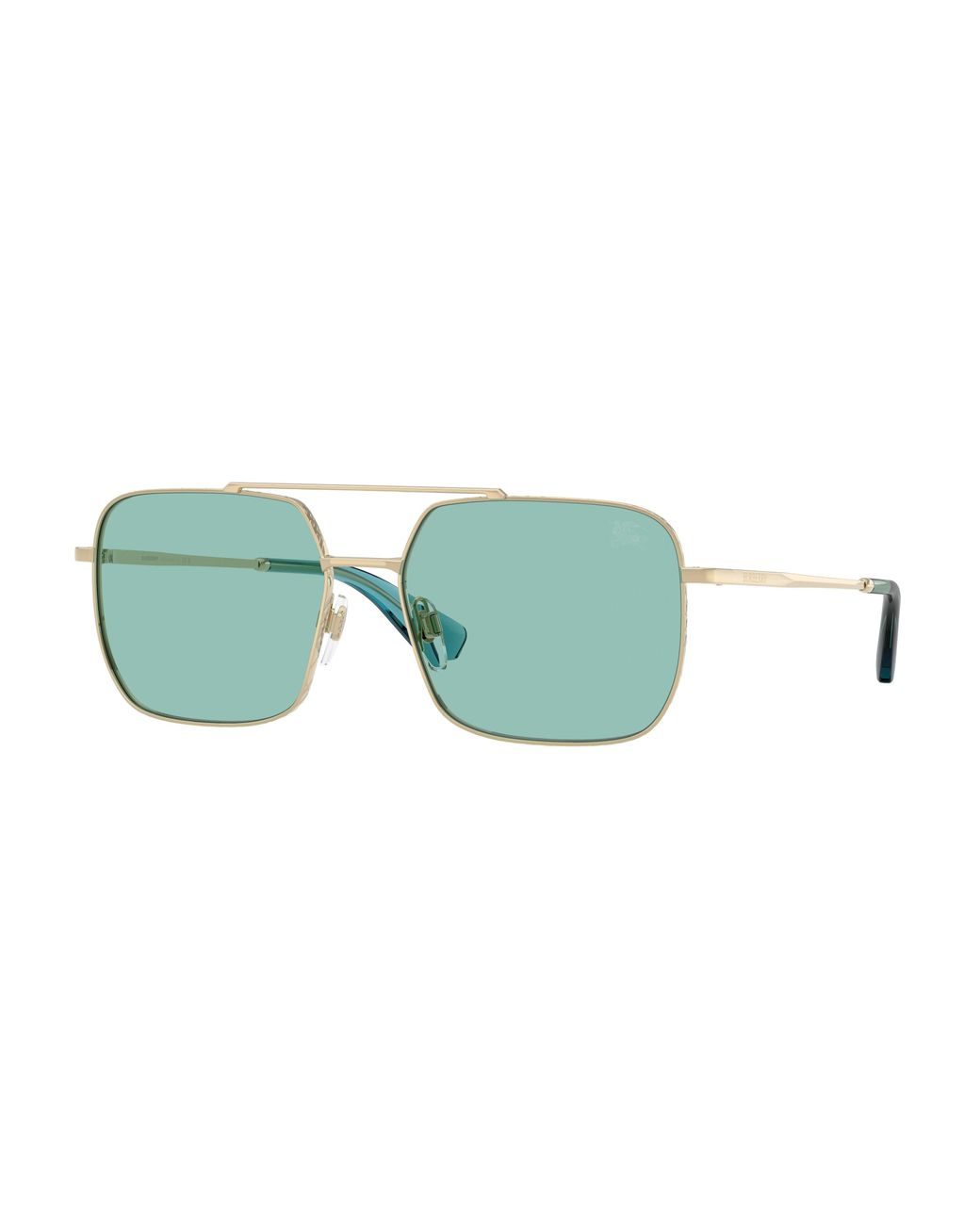 Burberry Green Be3179 110972 Sunglasses Steel Pilot Normal for men