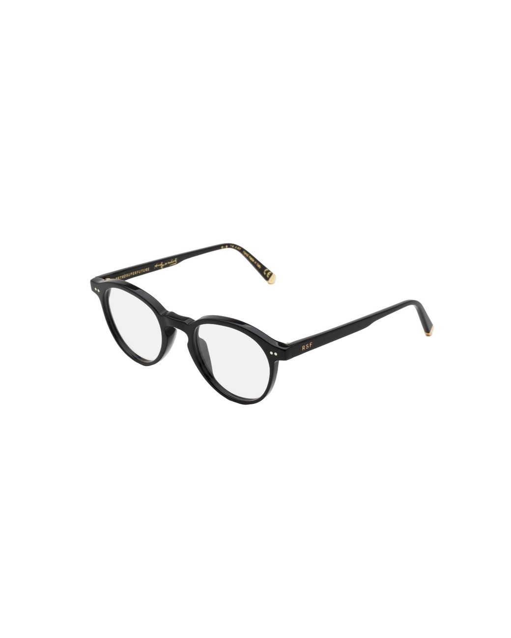 Retrosuperfuture Black It4 The Warhol Optical Nero Optical Frames Acetate Round