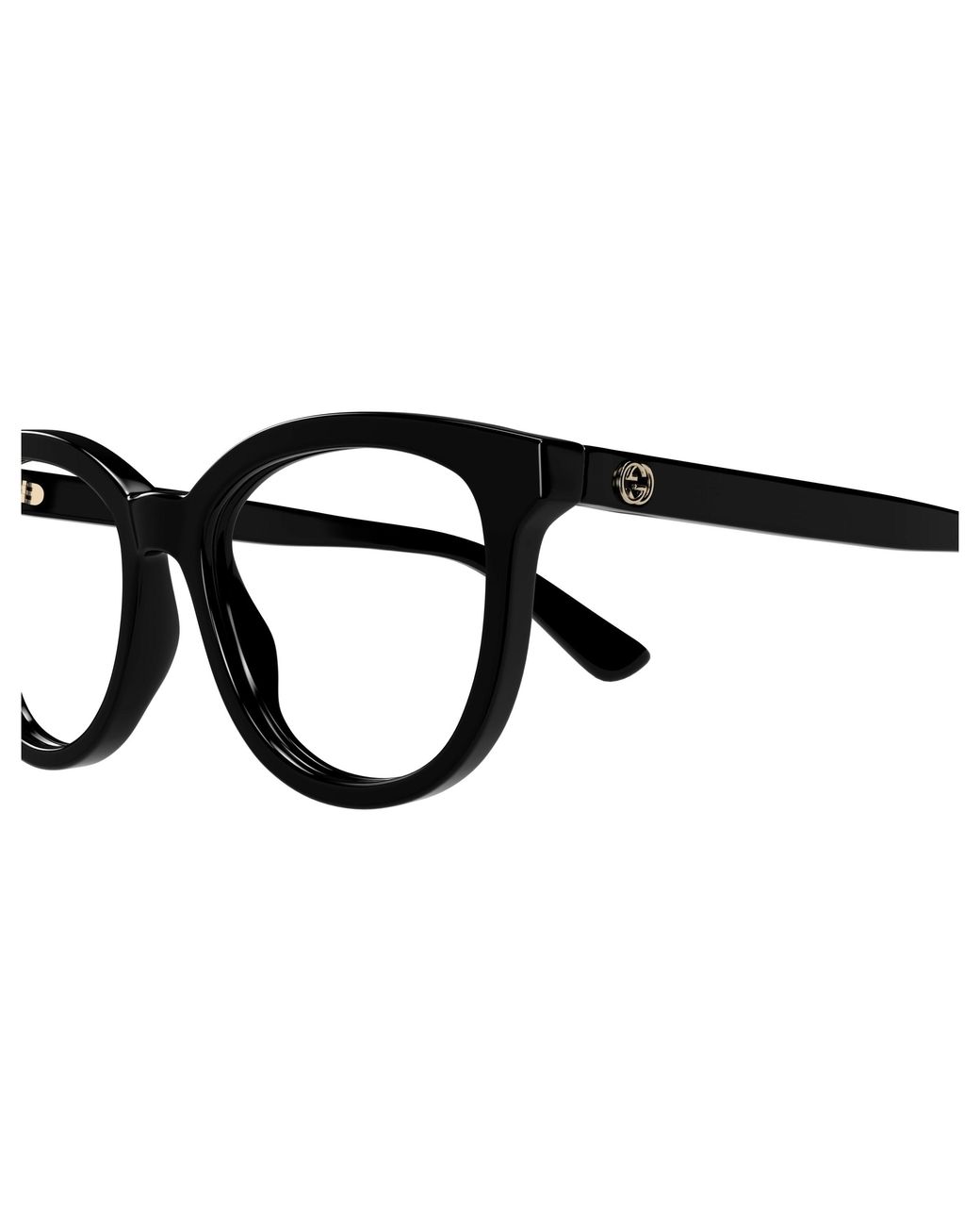 Gucci Black Gg1687O 001 Optical Frames Acetate Transparent Cat Eye