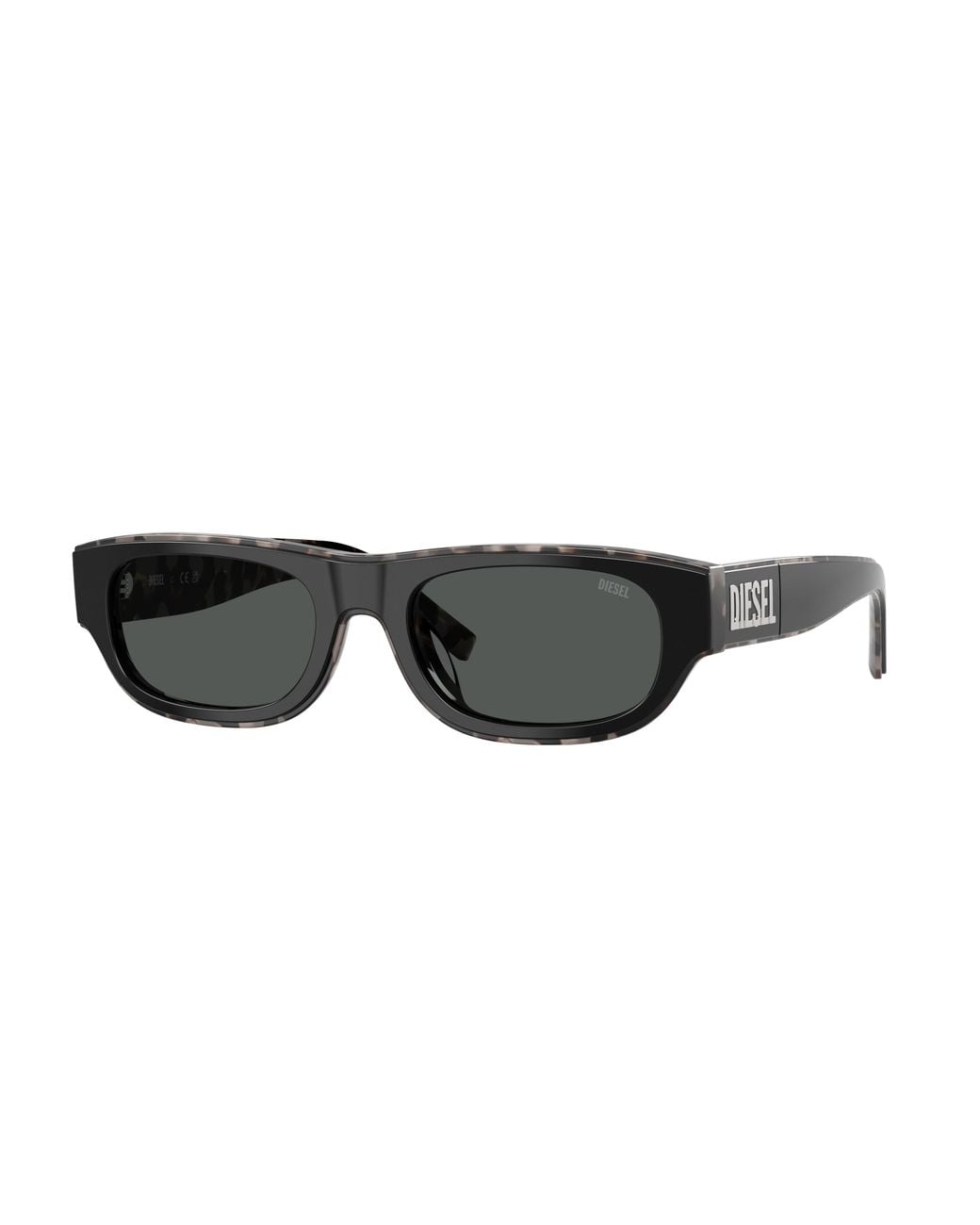 DIESEL Black Dl2022U 206887 Sunglasses Acetate Squared Normal