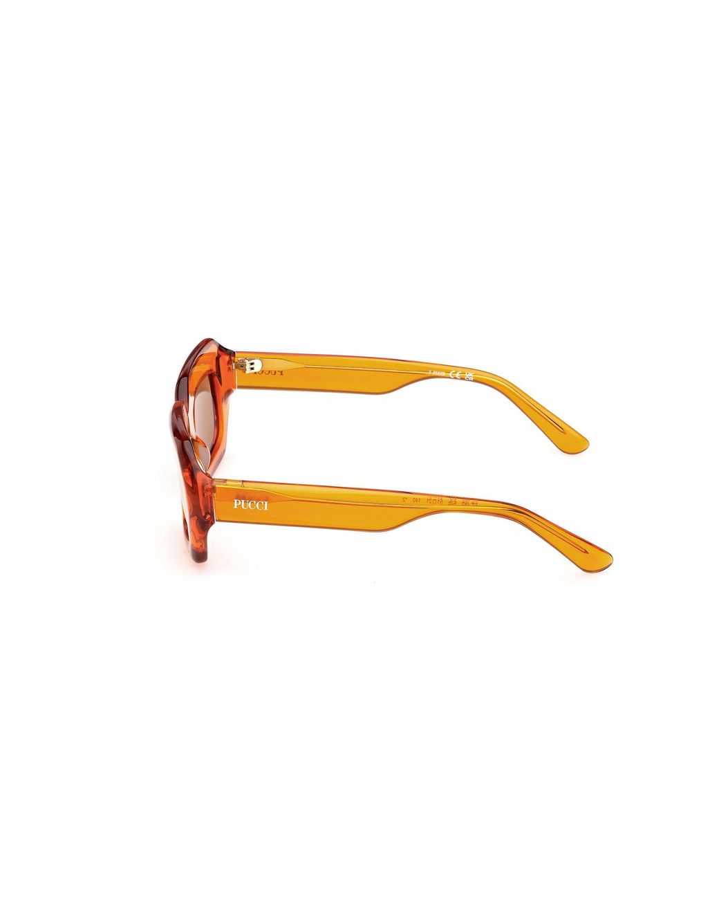 Emilio Pucci Orange Ep0245 42E Sunglasses Acetate Squared Normal
