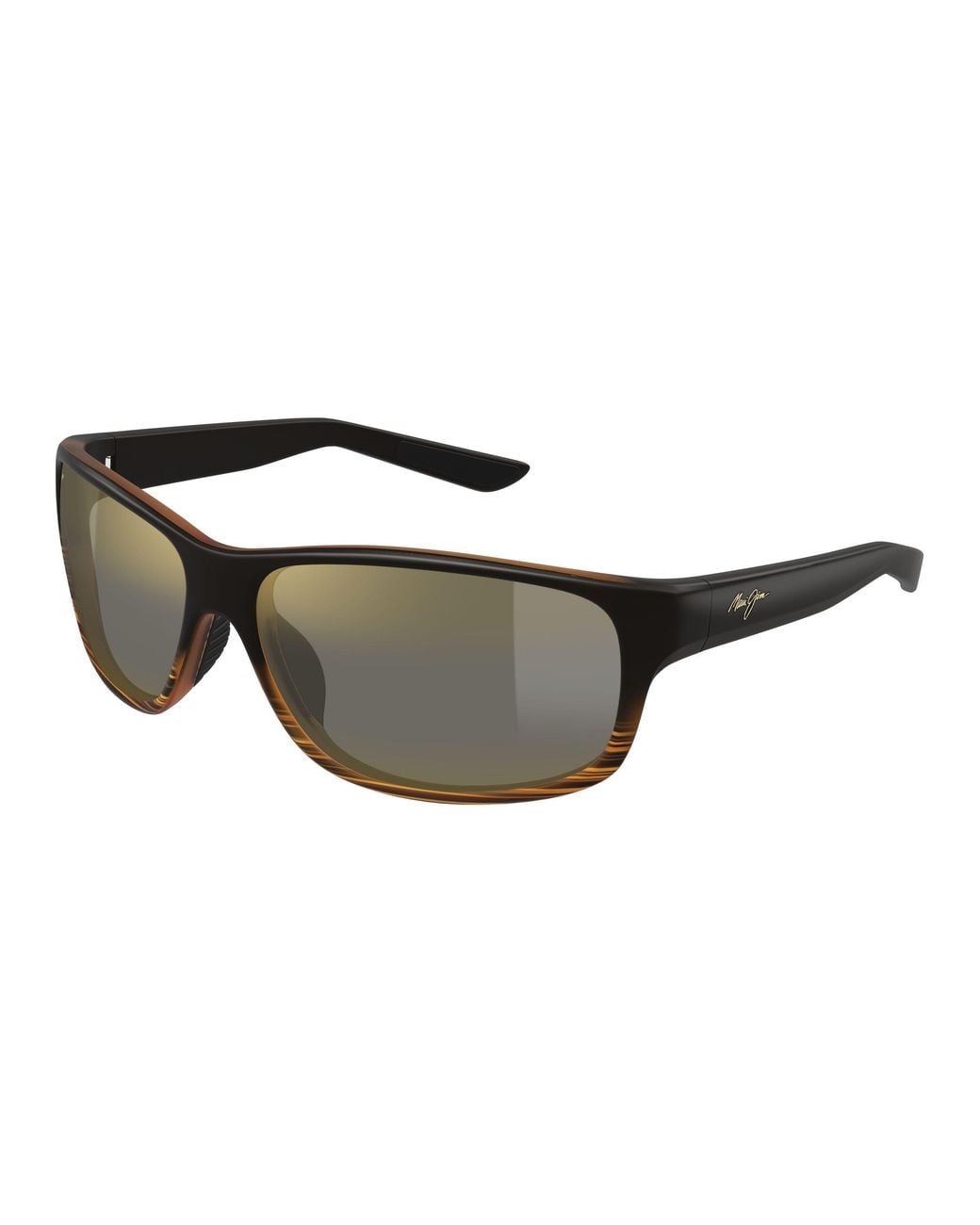 Maui Jim Black Mj0840S 004 Occhiali Da Sole Iniettato Bronzo Squadrata