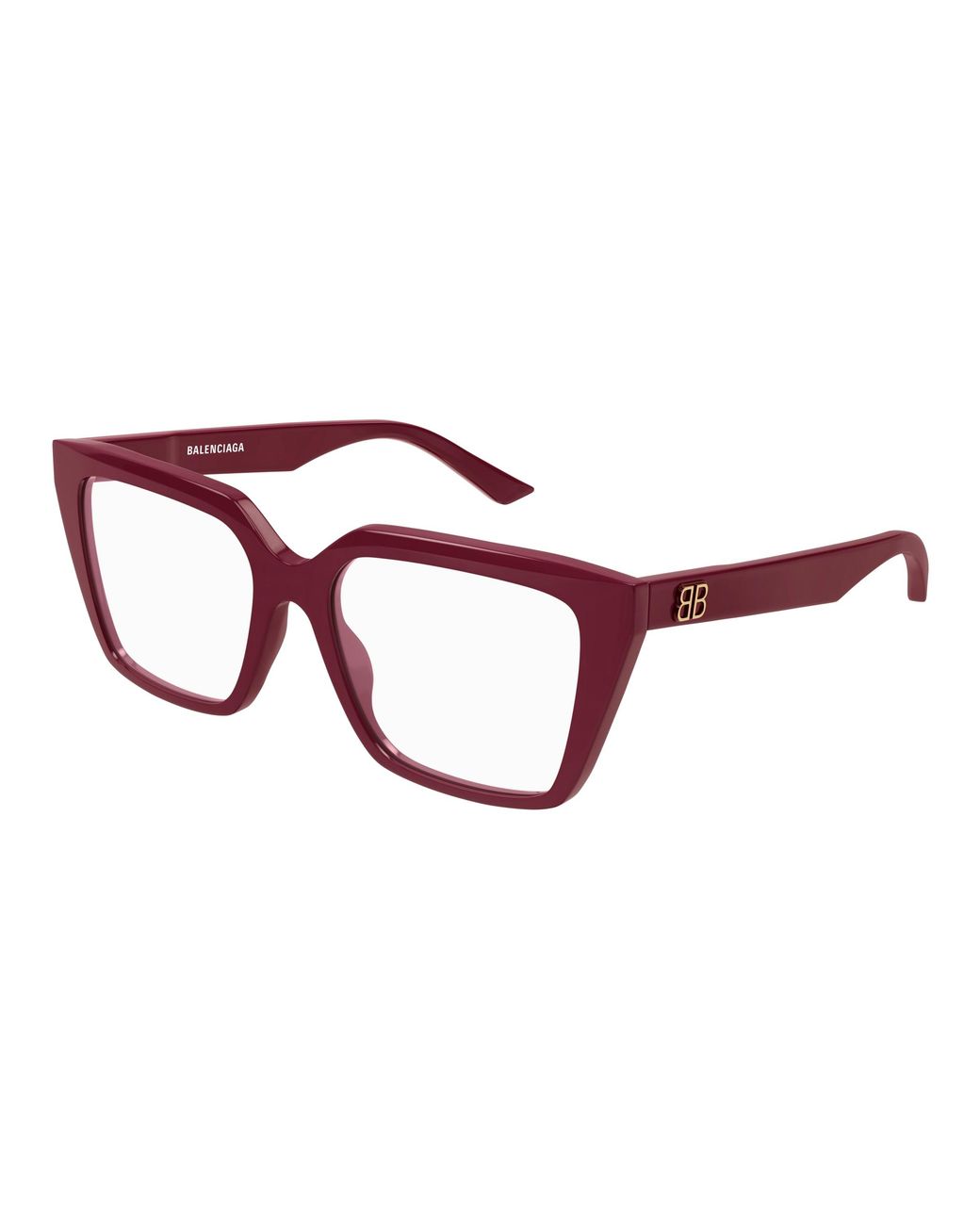 Balenciaga Black Bb0130O 012 Optical Frames Acetate Transparent Squared