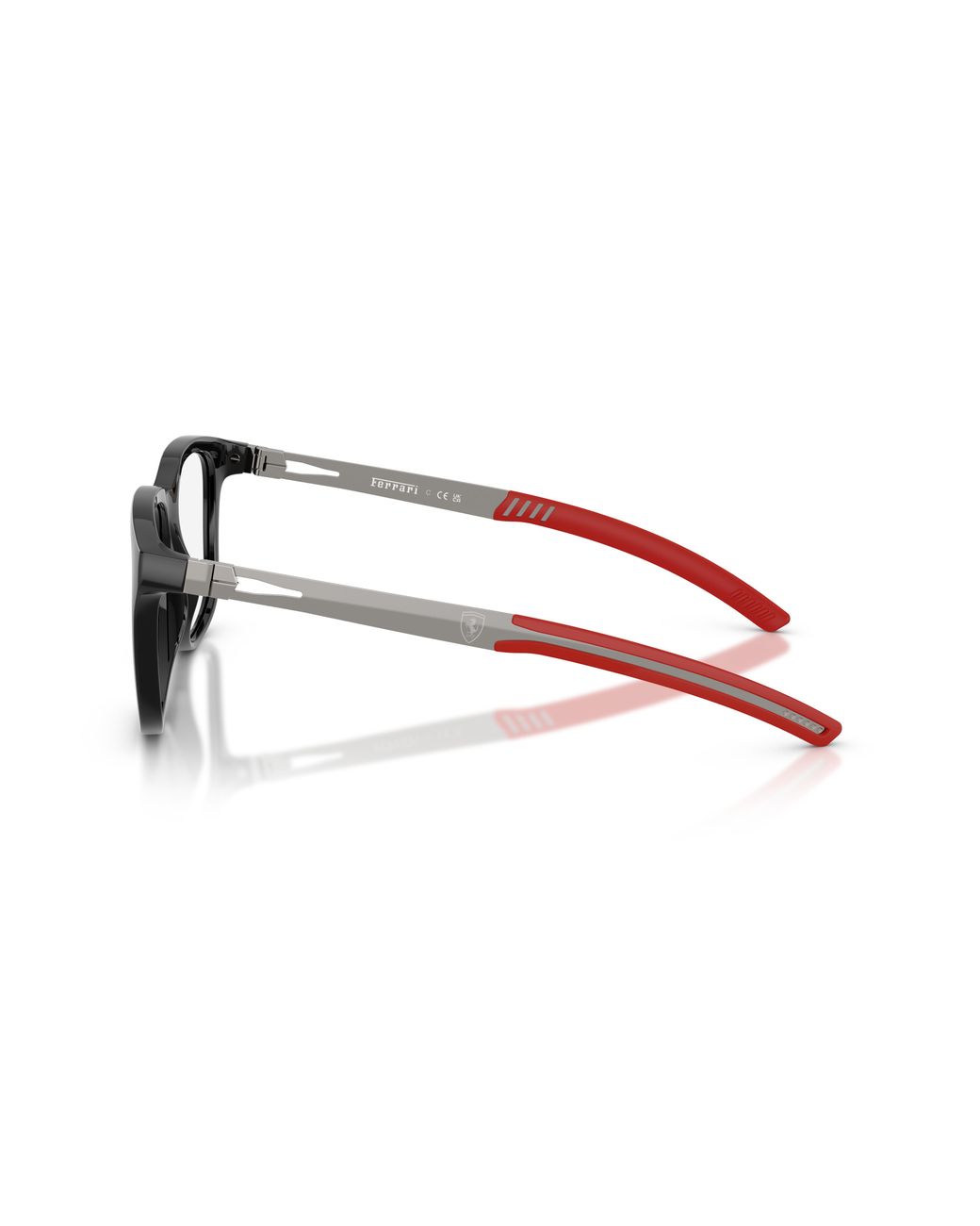 FERRARI SCUDERIA Black Fz8027U 501 Optical Frames Injected Transparent Pillow Normal for men