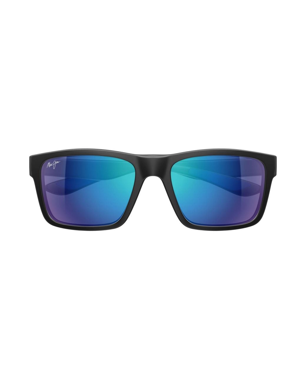 Maui Jim Black Mj0897S 007 Occhiali Da Sole Iniettato Blu Squadrata