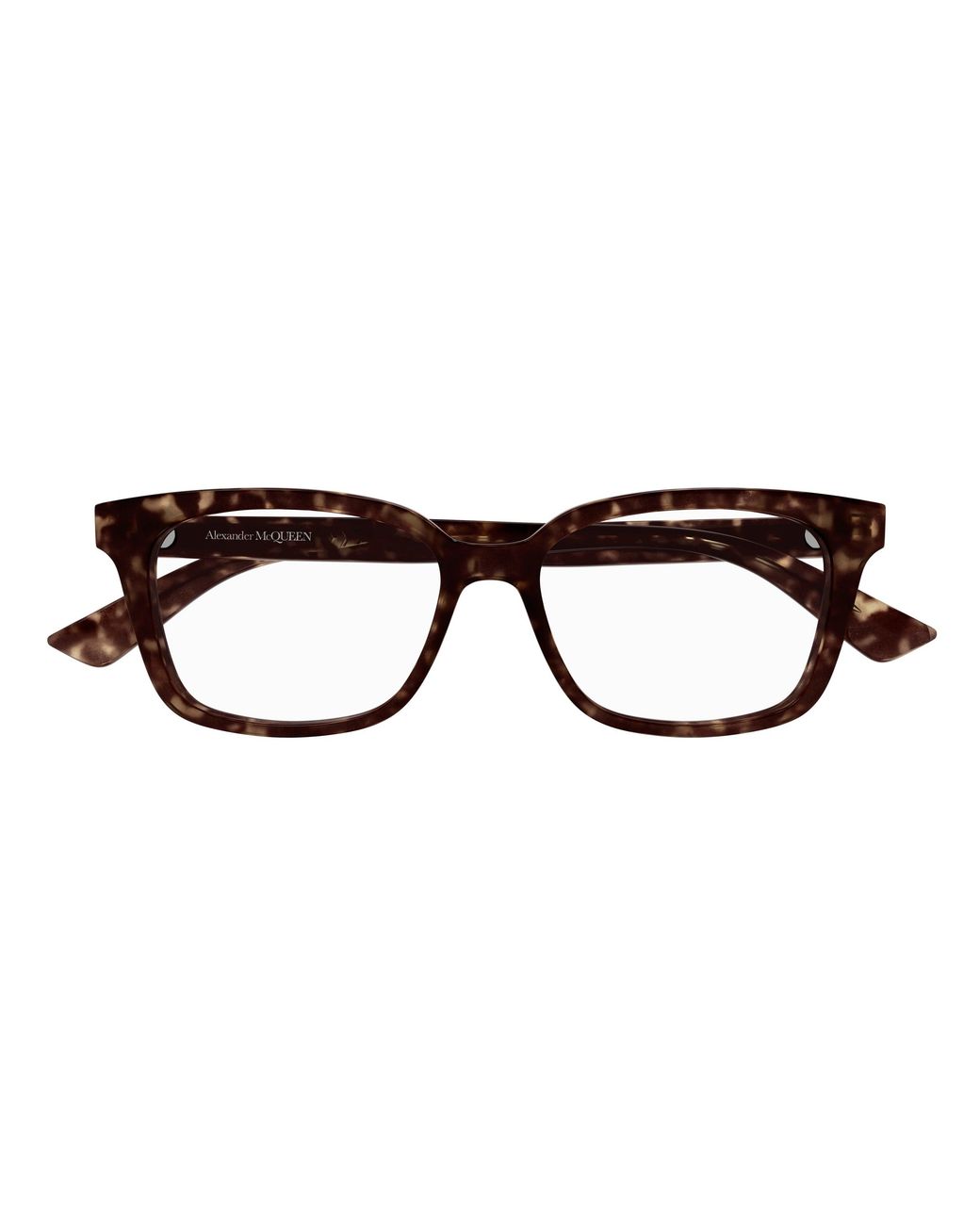 McQueen Black Am0464O 002 Optical Frames Acetate Transparent Squared