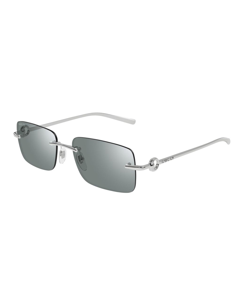 Gucci Black Gg1703S 002 Sunglasses Metal Squared for men
