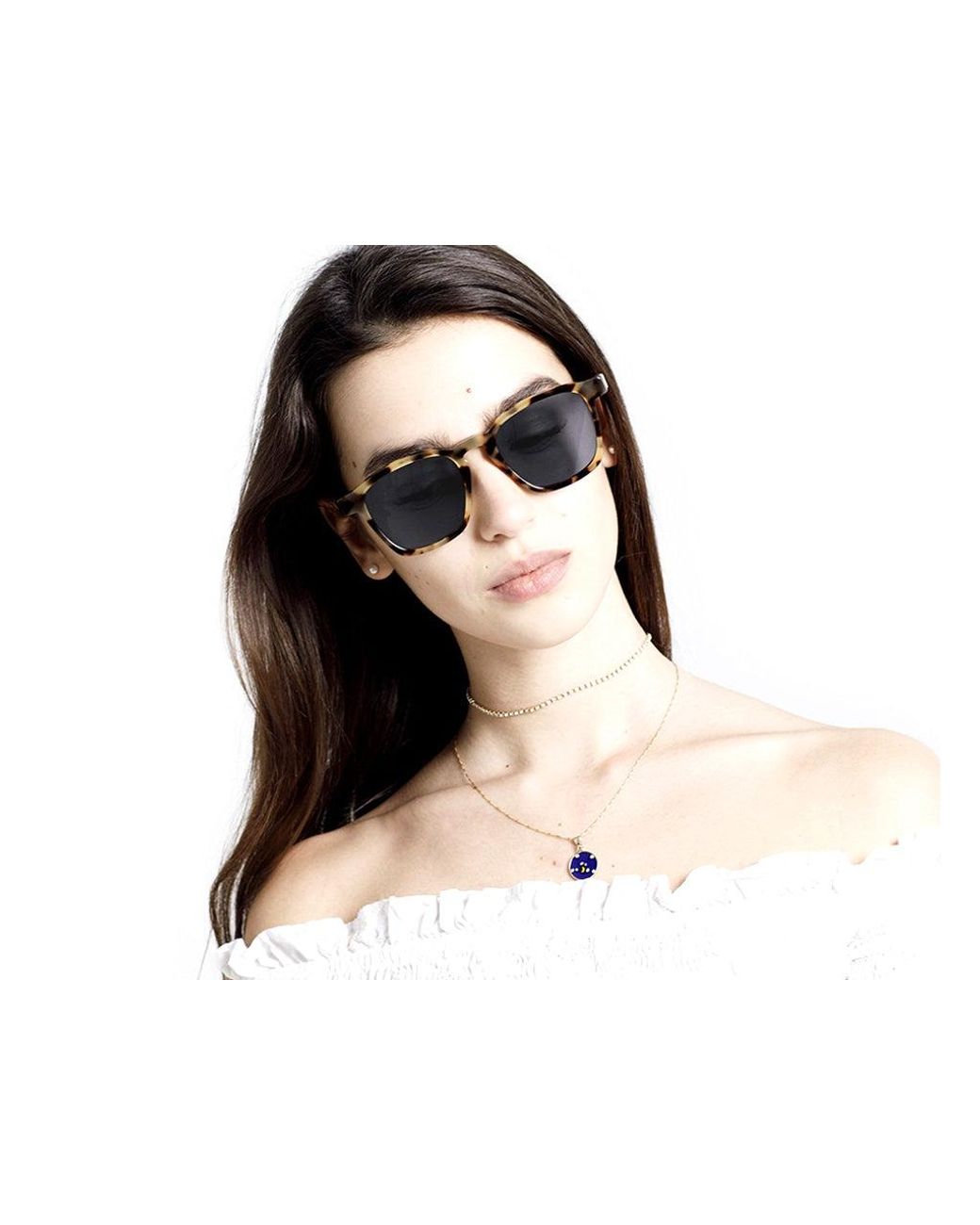 Retrosuperfuture Black V8F Unico Cheetah Sunglasses Acetate Squared