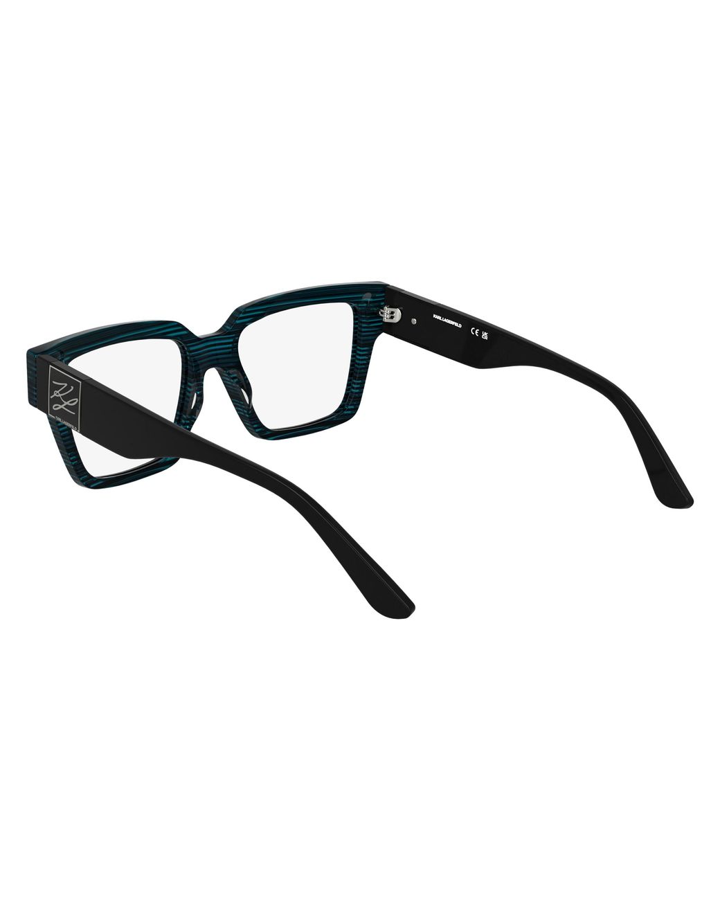 Karl Lagerfeld Black Kl6196 422 Optical Frames Acetate Squared Normal