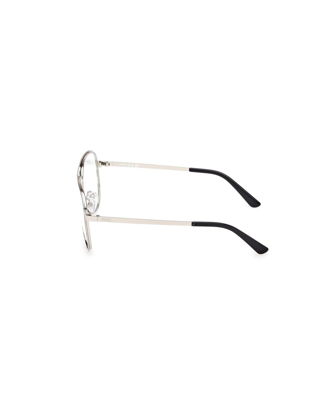 Emilio Pucci Black Ep5267 020 Optical Frames Metal Pilot Normal