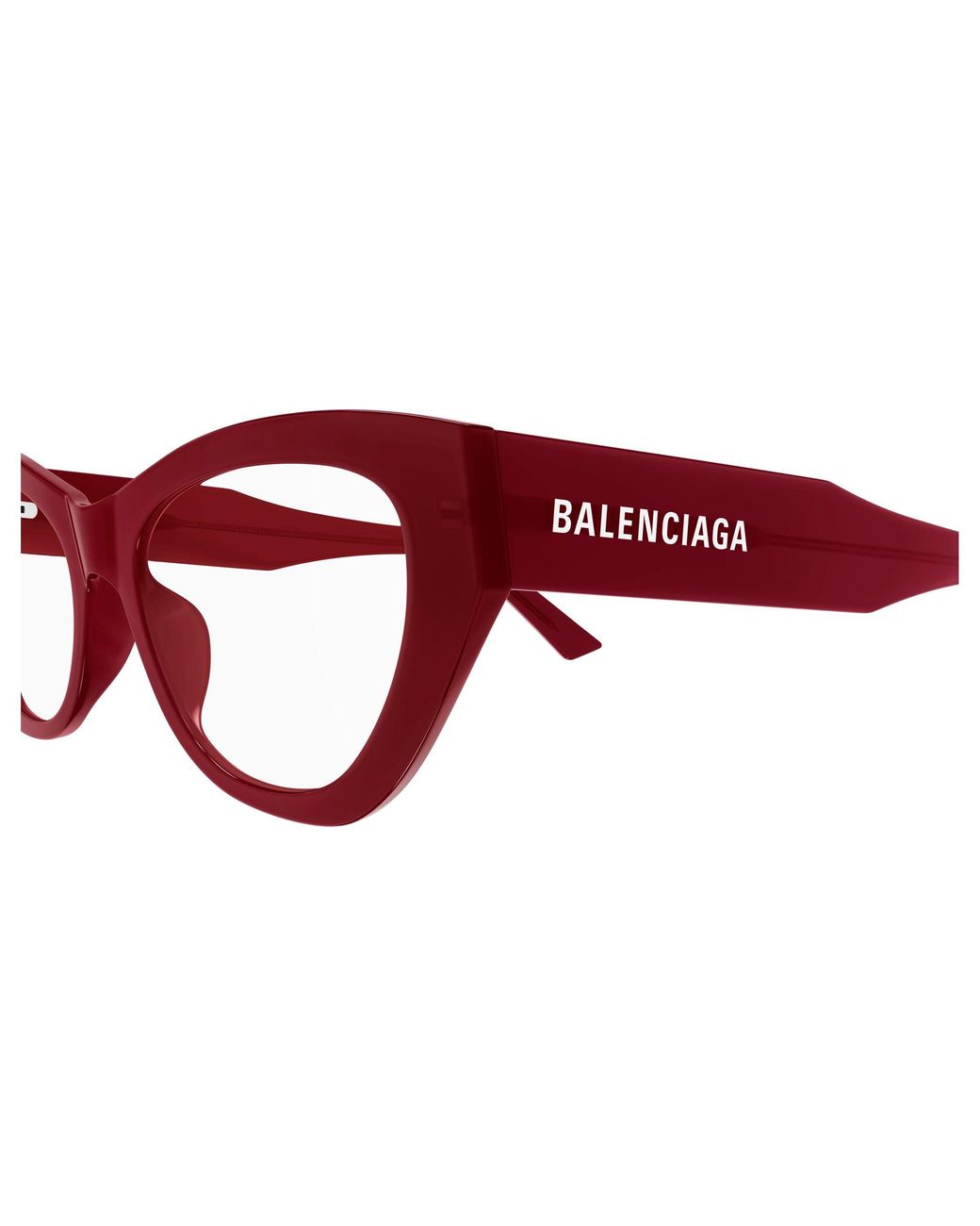 Balenciaga Black Bb0449O 010 Optical Frames Acetate Transparent Cat Eye