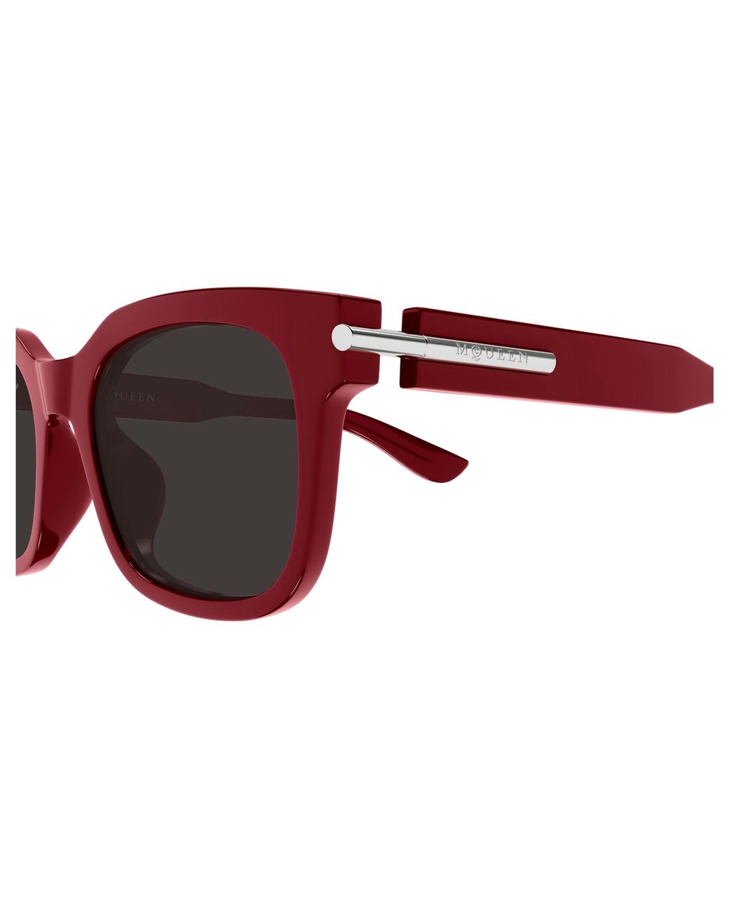 McQueen Black Am0496Sa 003 Sunglasses Acetate Squared