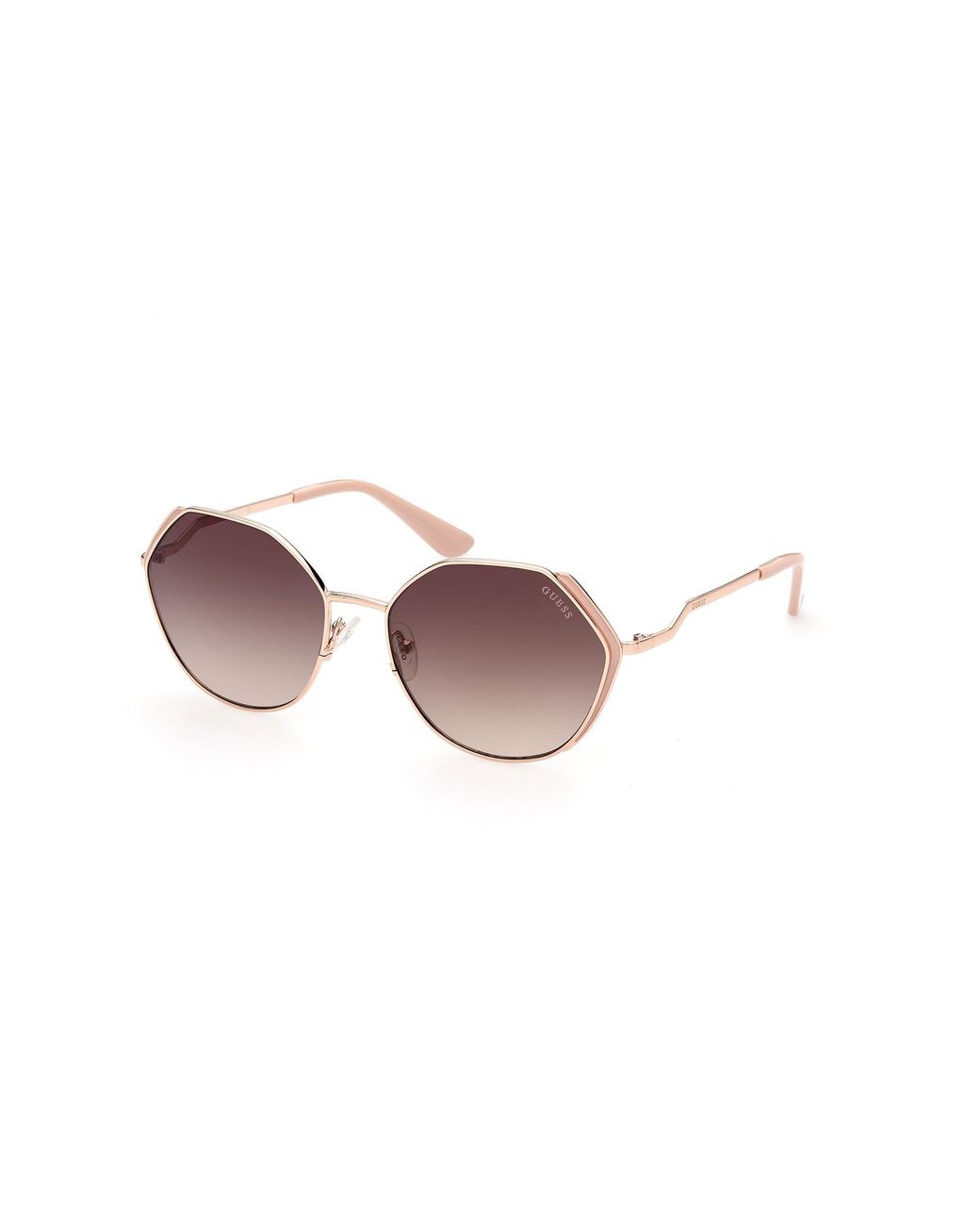 Guess Black Gu7842 28F Sunglasses Metal Geometric Normal Shaded