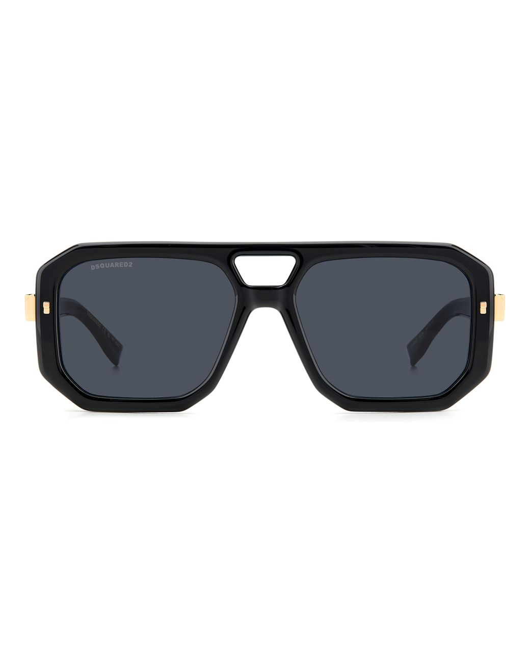 DSquared² Black D2 0105/S 807/2K Sunglasses Acetate Squared Normal Anti-Glare for men