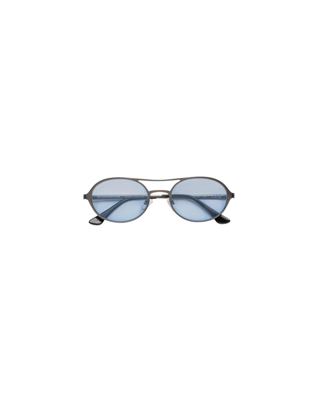 Retrosuperfuture Black Xsp Bird-Gun Outlet Sunglasses Metal Light Round Normal