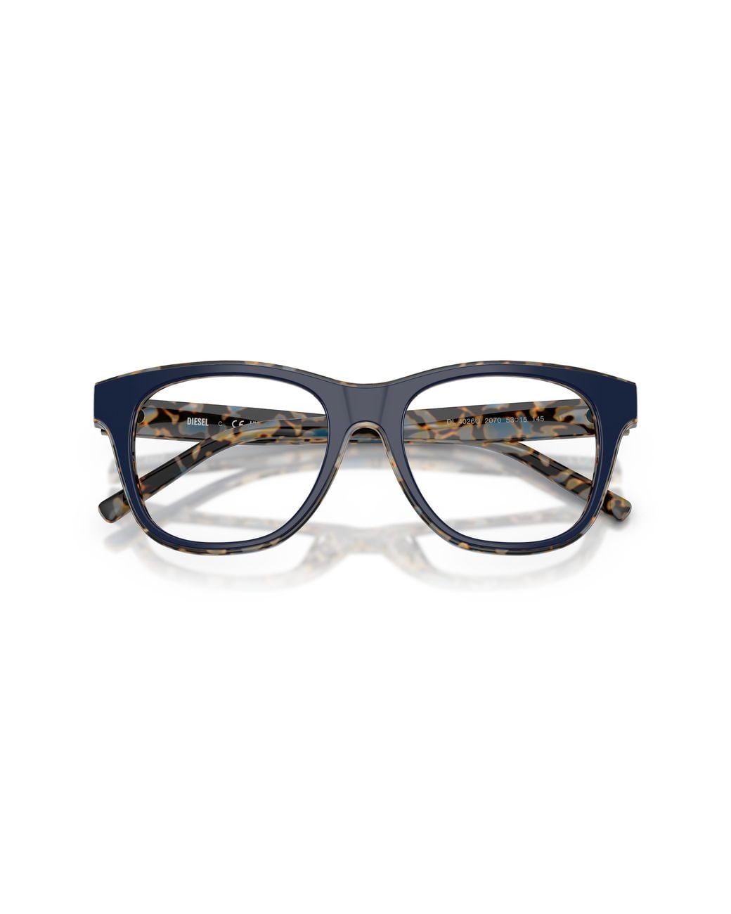 DIESEL Black Dl4026U 2070 Optical Frames Acetate Transparent Squared Normal