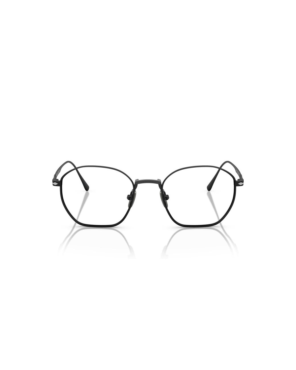 Persol Black Po5004Vt 8004 Optical Frames Titanium Transparent Geometric Normal
