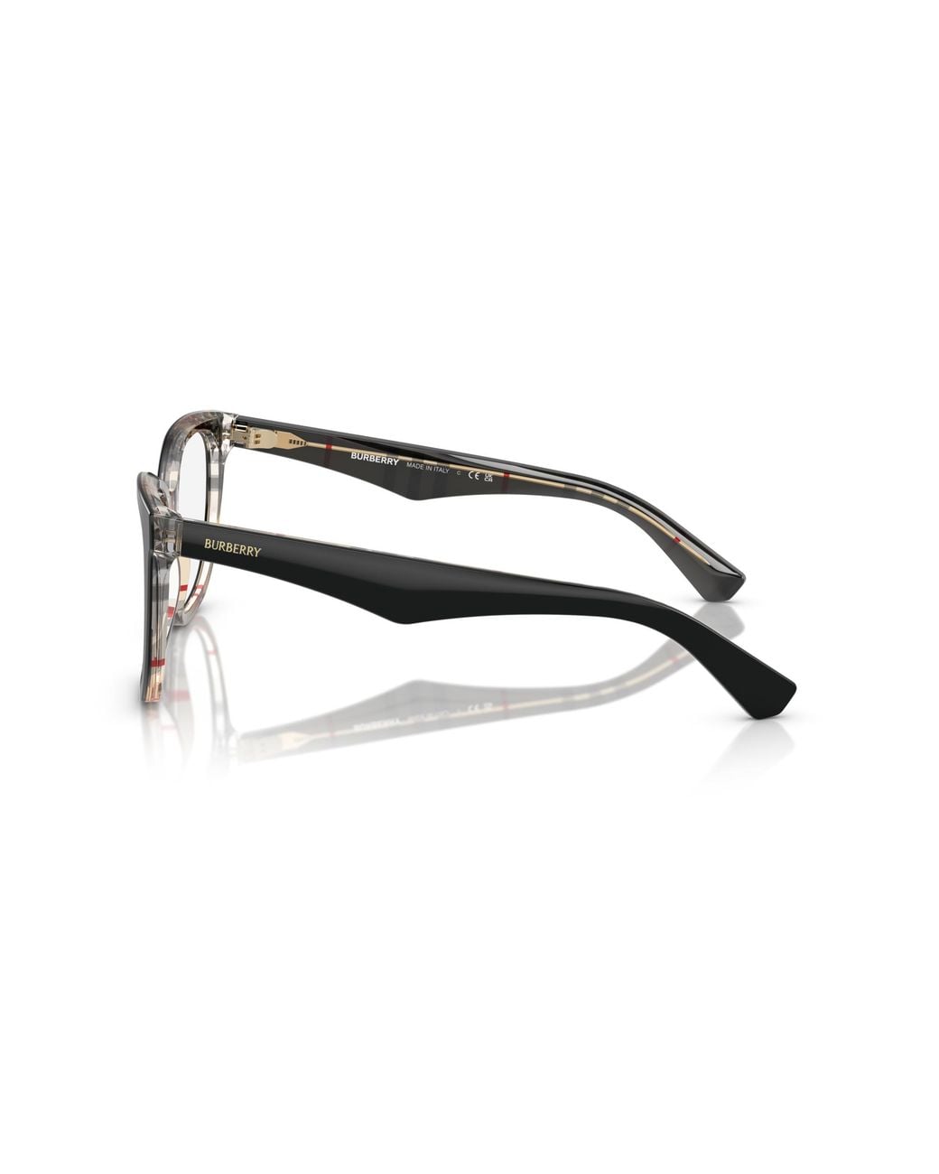 Burberry Black Be2415 4121 Optical Frames Acetate Squared Normal
