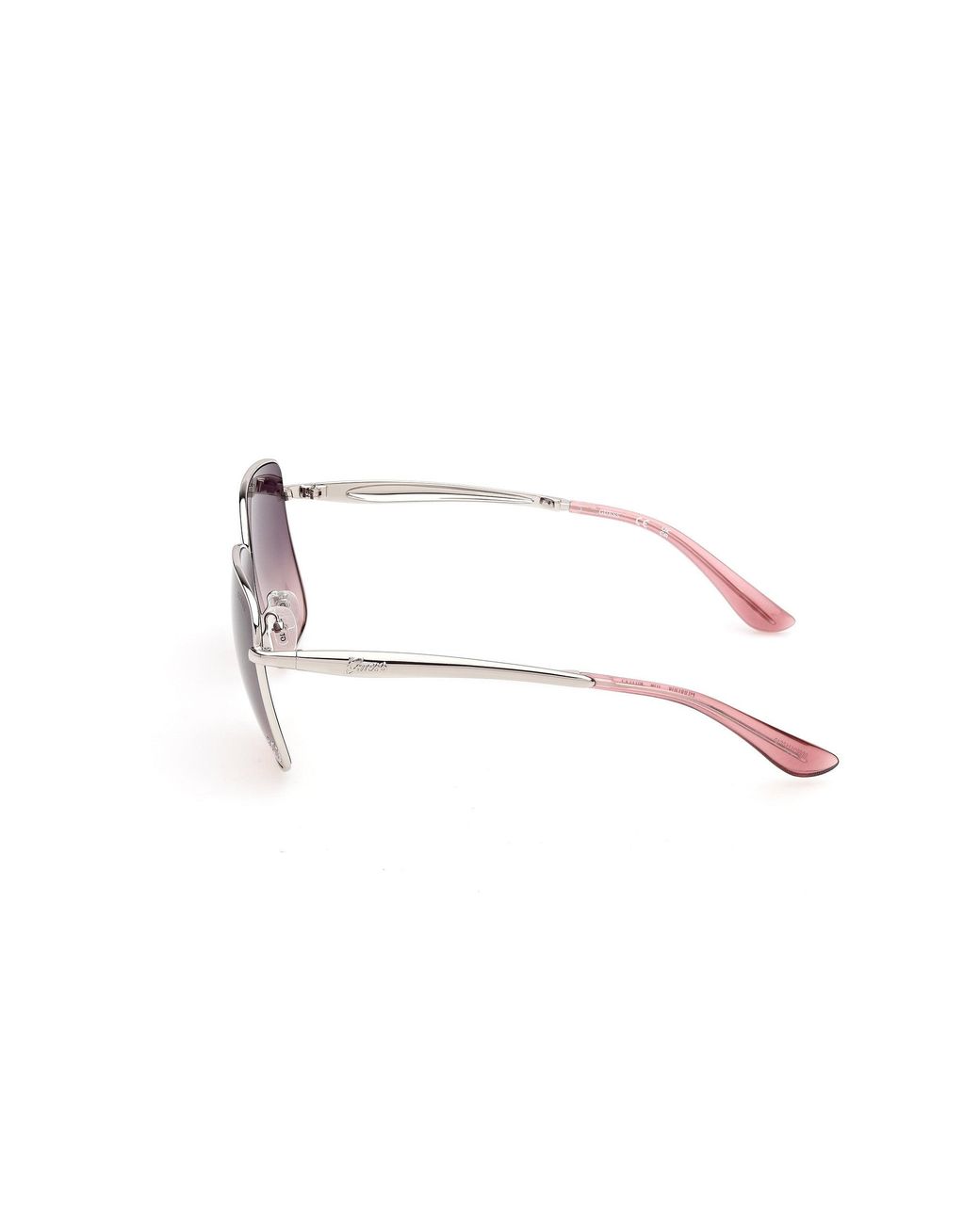 Guess Black Gu00308 10B Sunglasses Metal Smoke Squared Normal