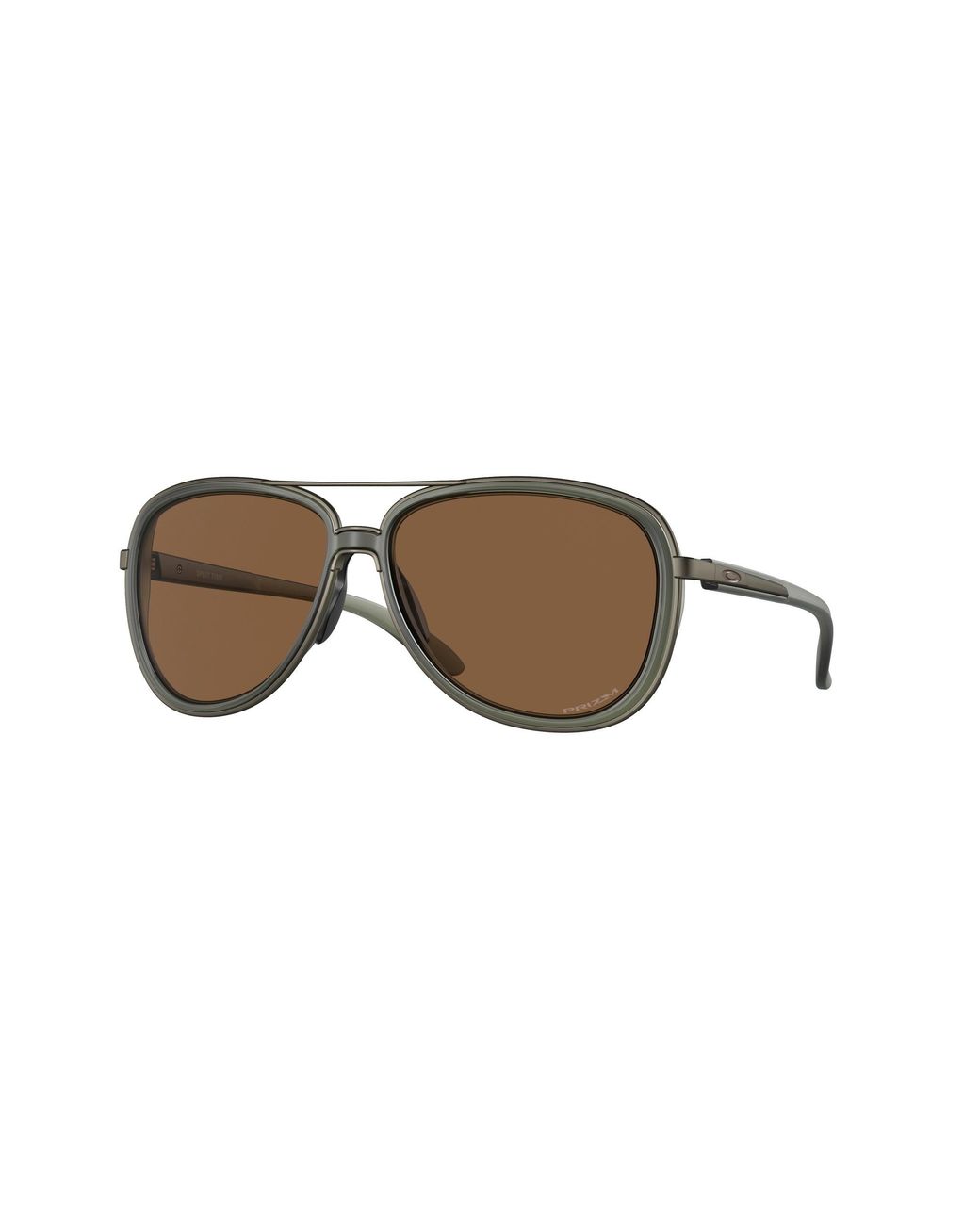 Oakley Black Oo4129 Split Time 412925 Sunglasses Metal Copper Round Normal Prizm