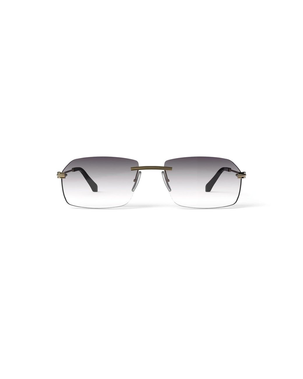 Xlab Black Paros Sunglasses Metal Smoke Squared Normal Shaded