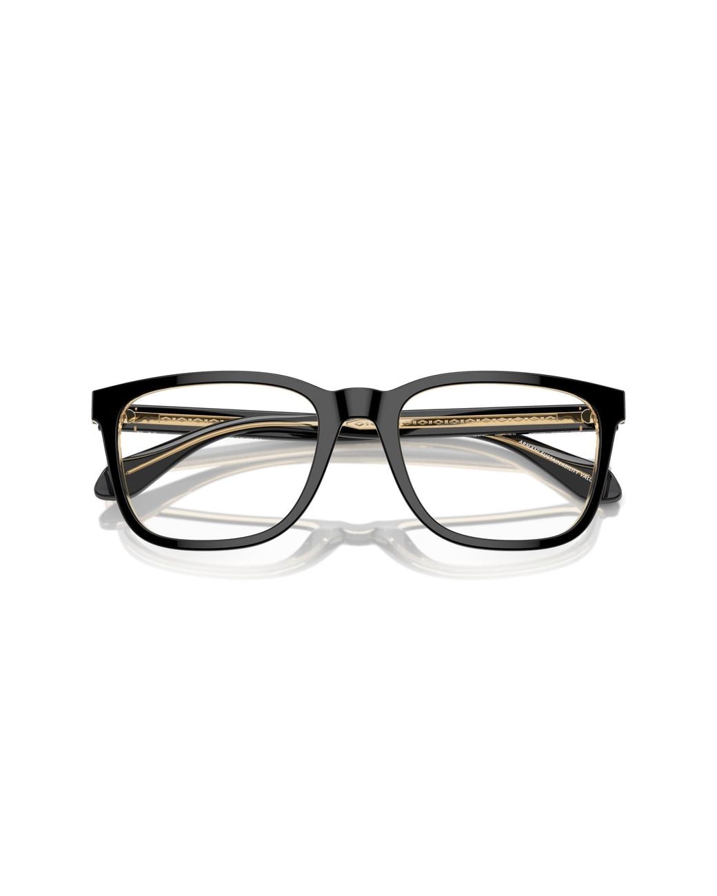 Giorgio Armani Black Ar7255 6087 Optical Frames Acetate Transparent Pillow Normal for men