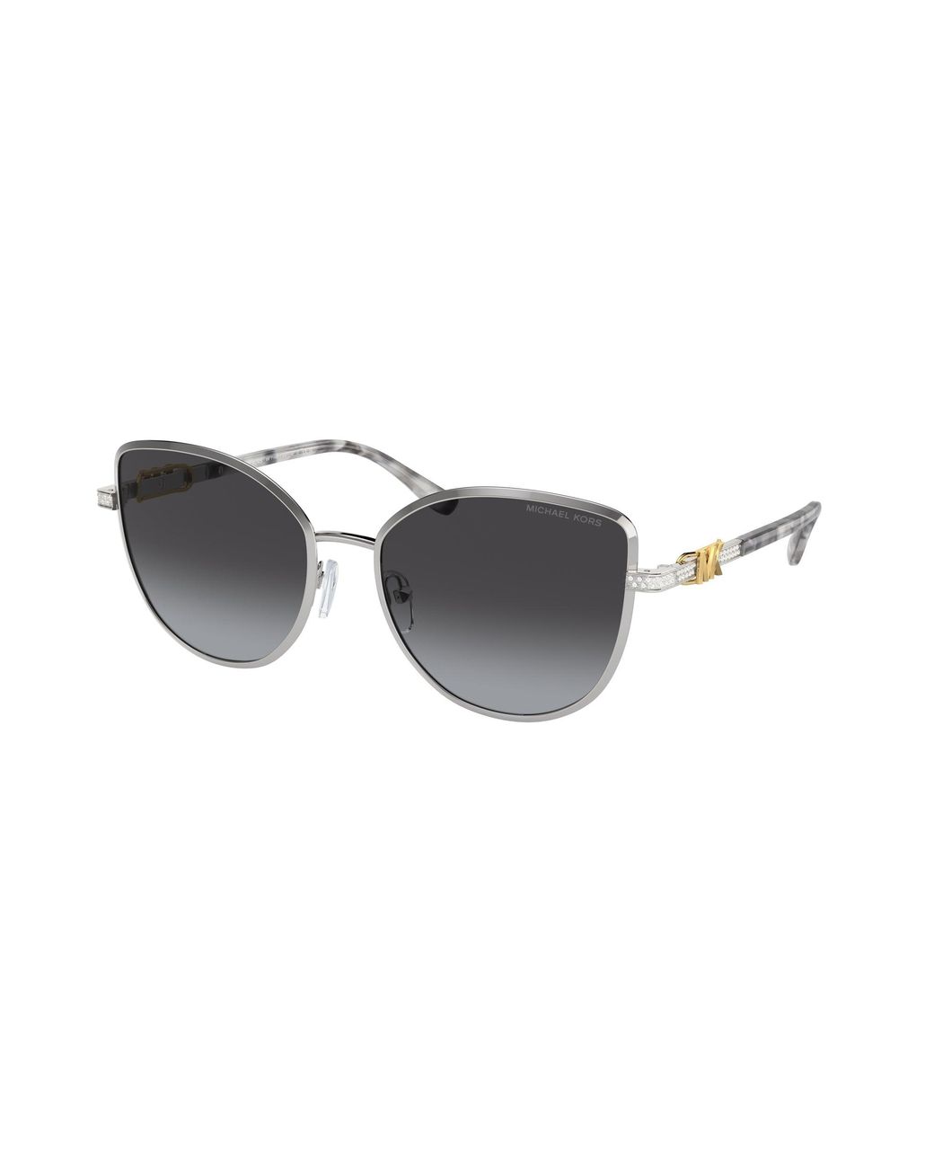Michael Kors Black Mk1144B Catalonia 18938G Sunglasses Metal Cat Eye Normal Shaded