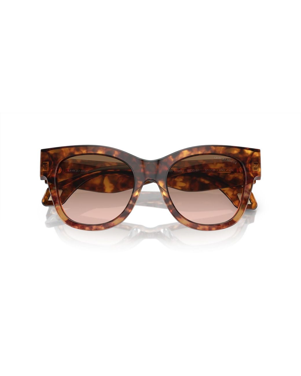 Giorgio Armani Black Ar8195U 603351 Sunglasses Acetate Squared Normal Shaded