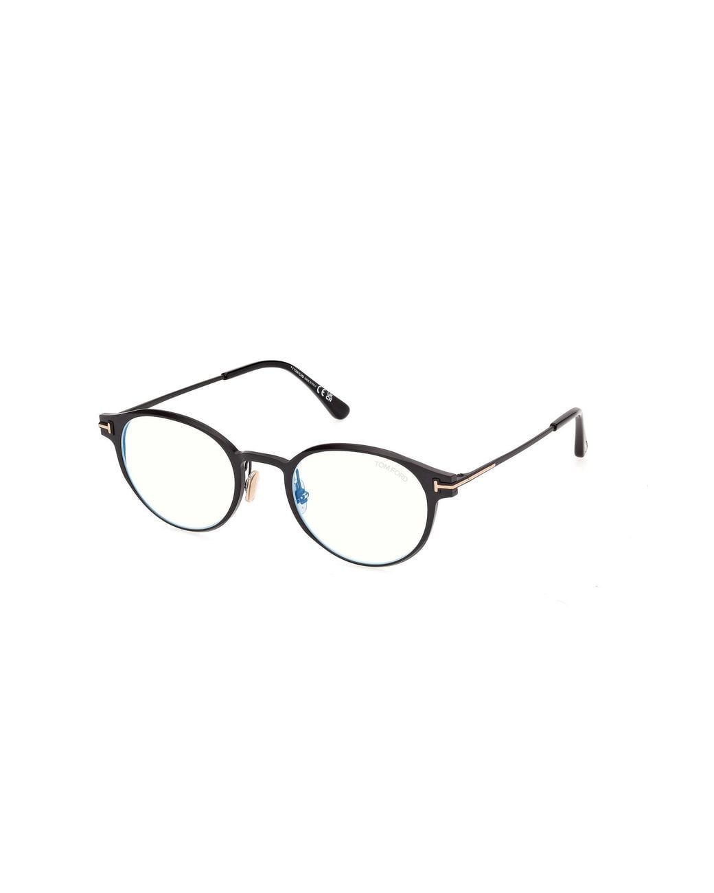 Tom Ford Black Ft6188-B 1 Optical Frames Metal Round Normal for men