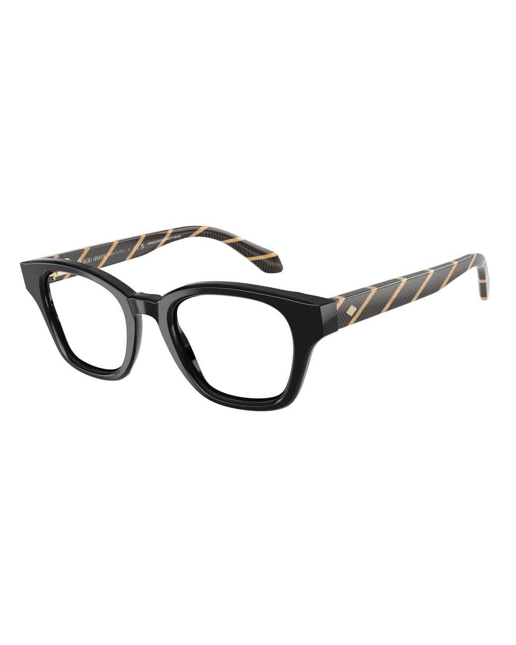 Giorgio Armani Black Ar7274 5875 Optical Frames Acetate Pillow Normal for men