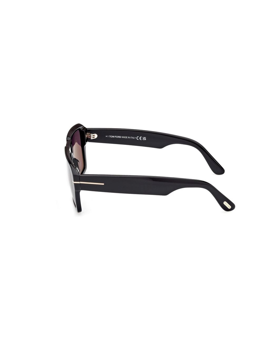 Tom Ford Black Ft1153 Redford 01A Sunglasses Acetate Smoke Squared Normal for men