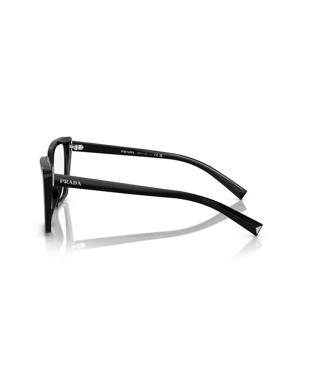 Prada Black Pr 16Zv 1Ab1O1 Optical Frames Acetate Squared Normal