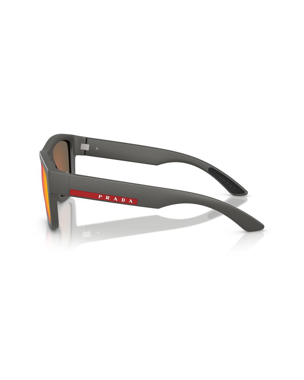Prada Linea Rossa Black Ps 01Zs 16X02U Sunglasses Nylon Pillow Mirror for men
