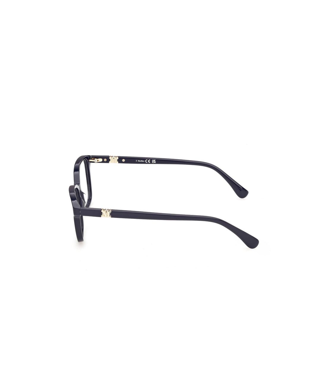 Max Mara Black Mm5261 90 Optical Frames Acetate Squared Normal