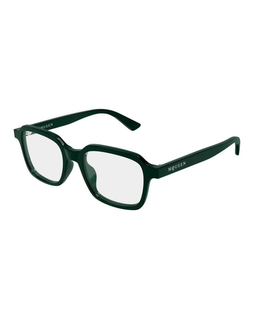 McQueen Black Am0572O 003 Montature Da Vista Acetato Trasparente Squadrata
