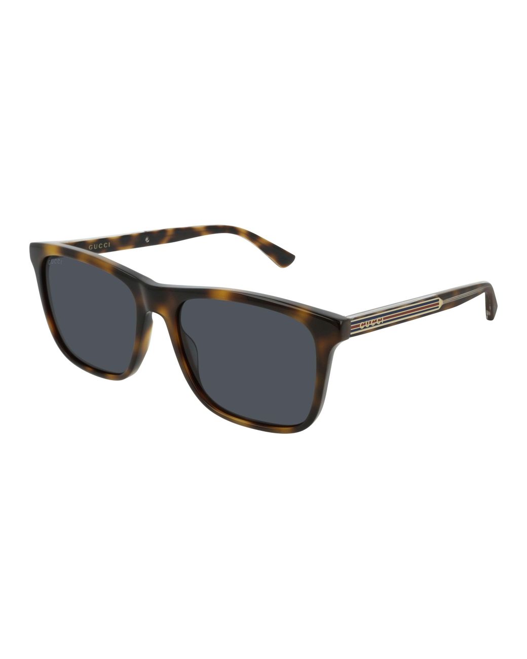 Gucci Black Gg0381Sn 009 Sunglasses Acetate Squared Normal for men