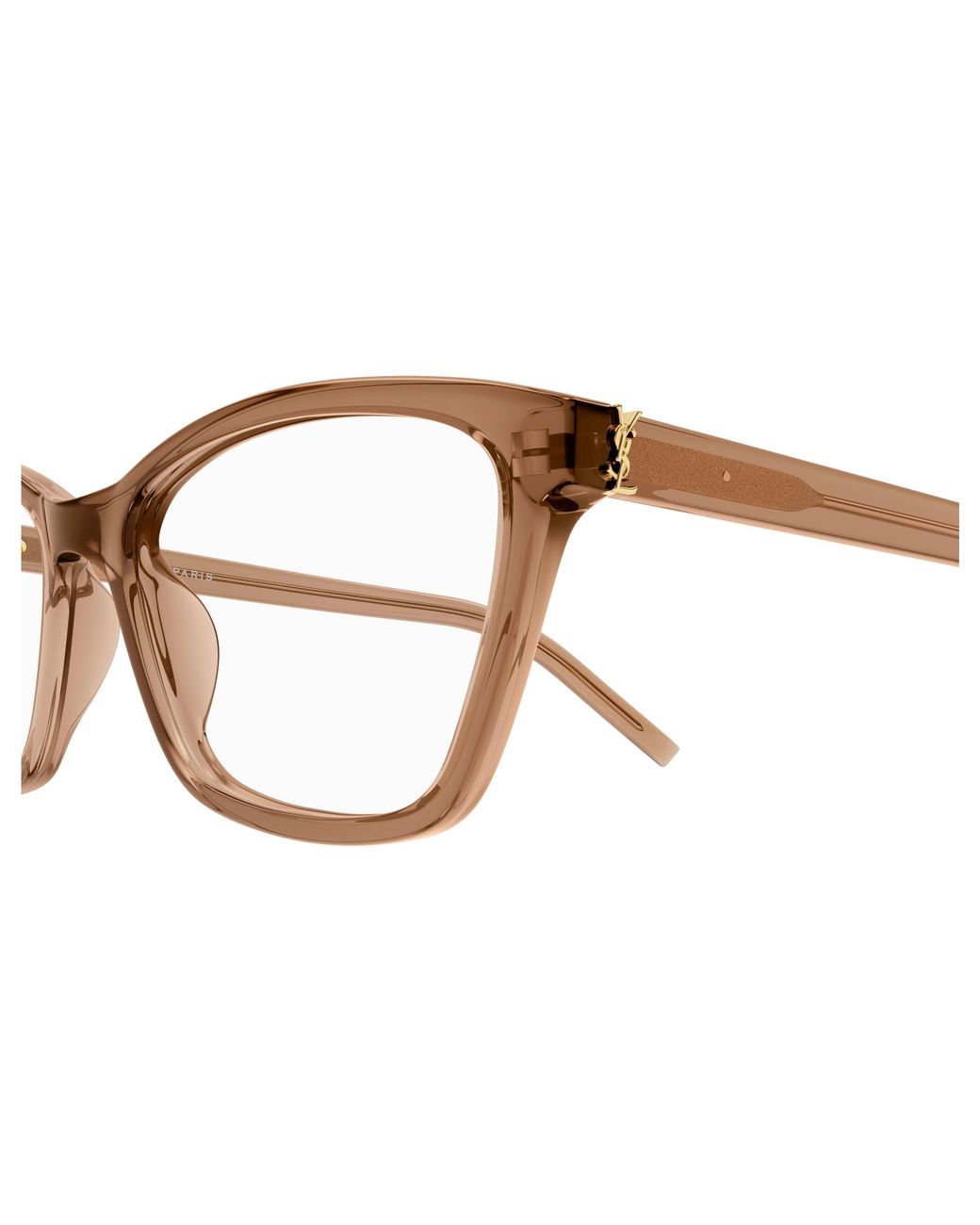 Saint Laurent Black Sl M128 010 Optical Frames Acetate Transparent Cat Eye Anti-Glare