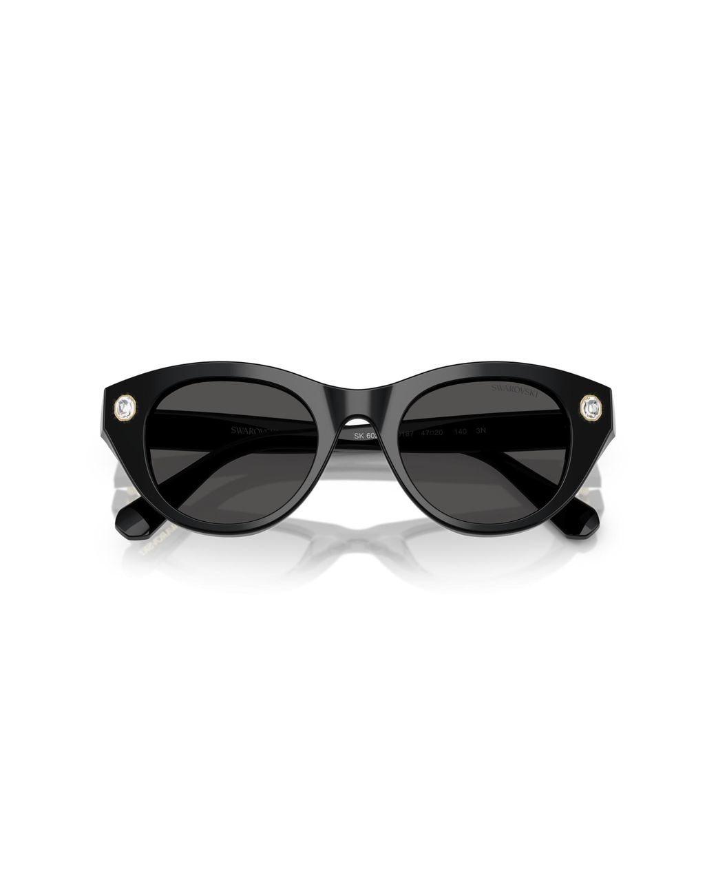 Swarovski Black Sk6025 100187 Sunglasses Acetate Round Normal
