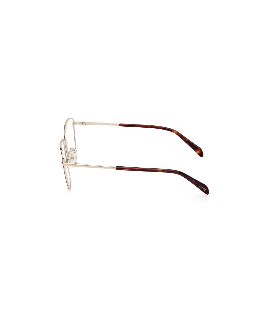 Emilio Pucci Black Ep5243 005 Optical Frames Metal Squared Normal