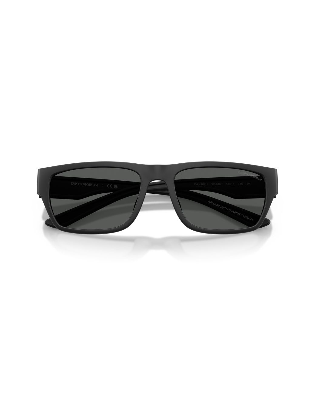 Emporio Armani Black Ea4267U 500181 Sunglasses Injected Pillow Polarized for men