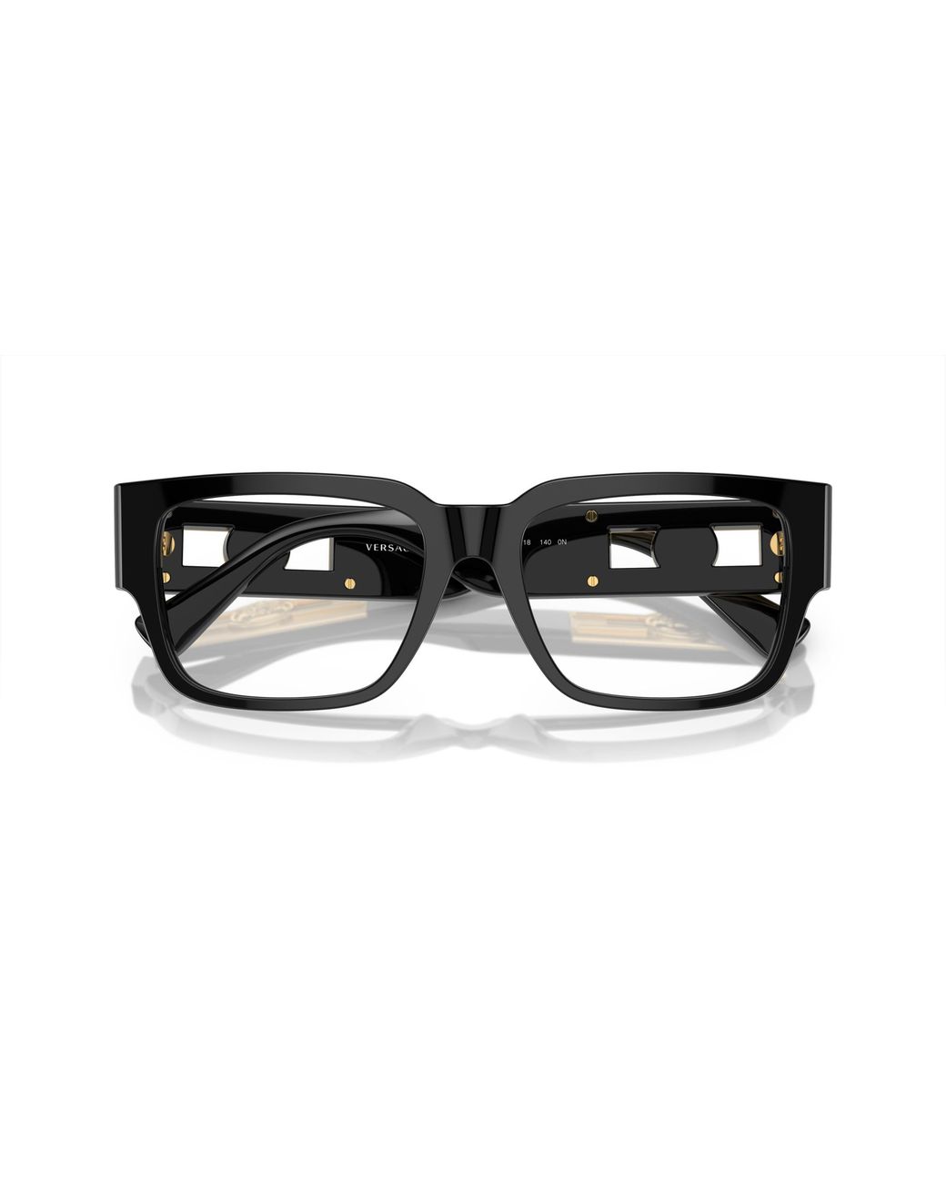 Versace Black Ve3350 Gb1 Optical Frames Acetate Transparent Squared Normal for men