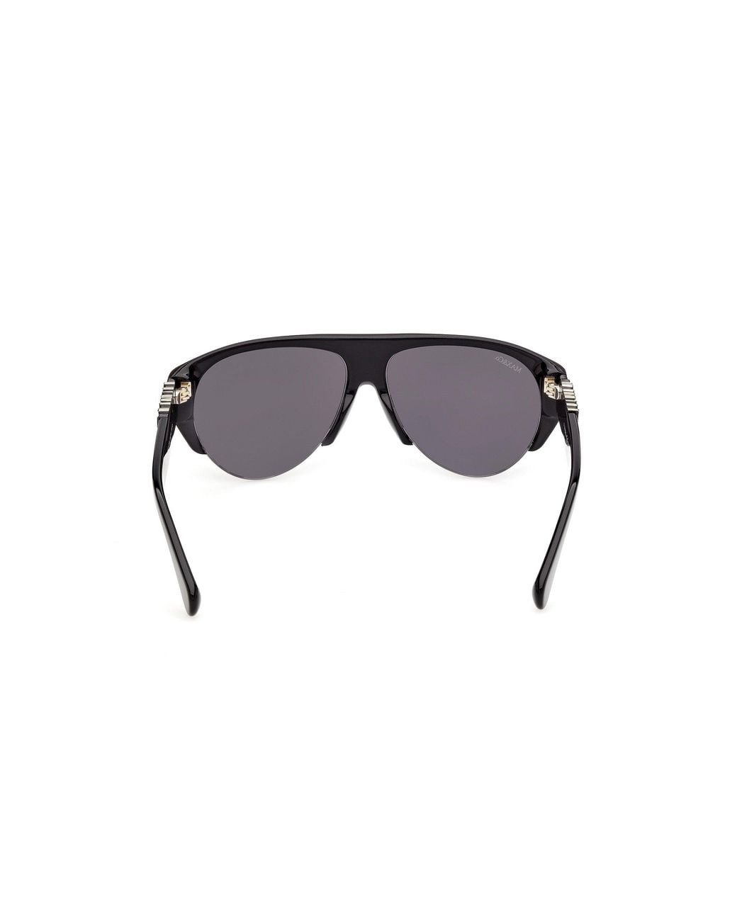 MAX&Co. Black Mo0167 01A Sunglasses Acetate Smoke Pilot Normal